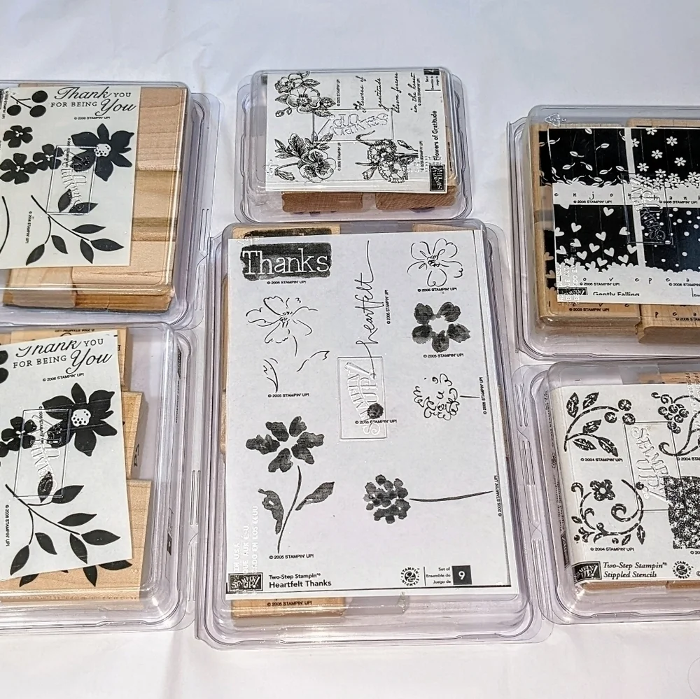 Fancy Flowers Rubber Stamp Multipack Sets 30+ pieces